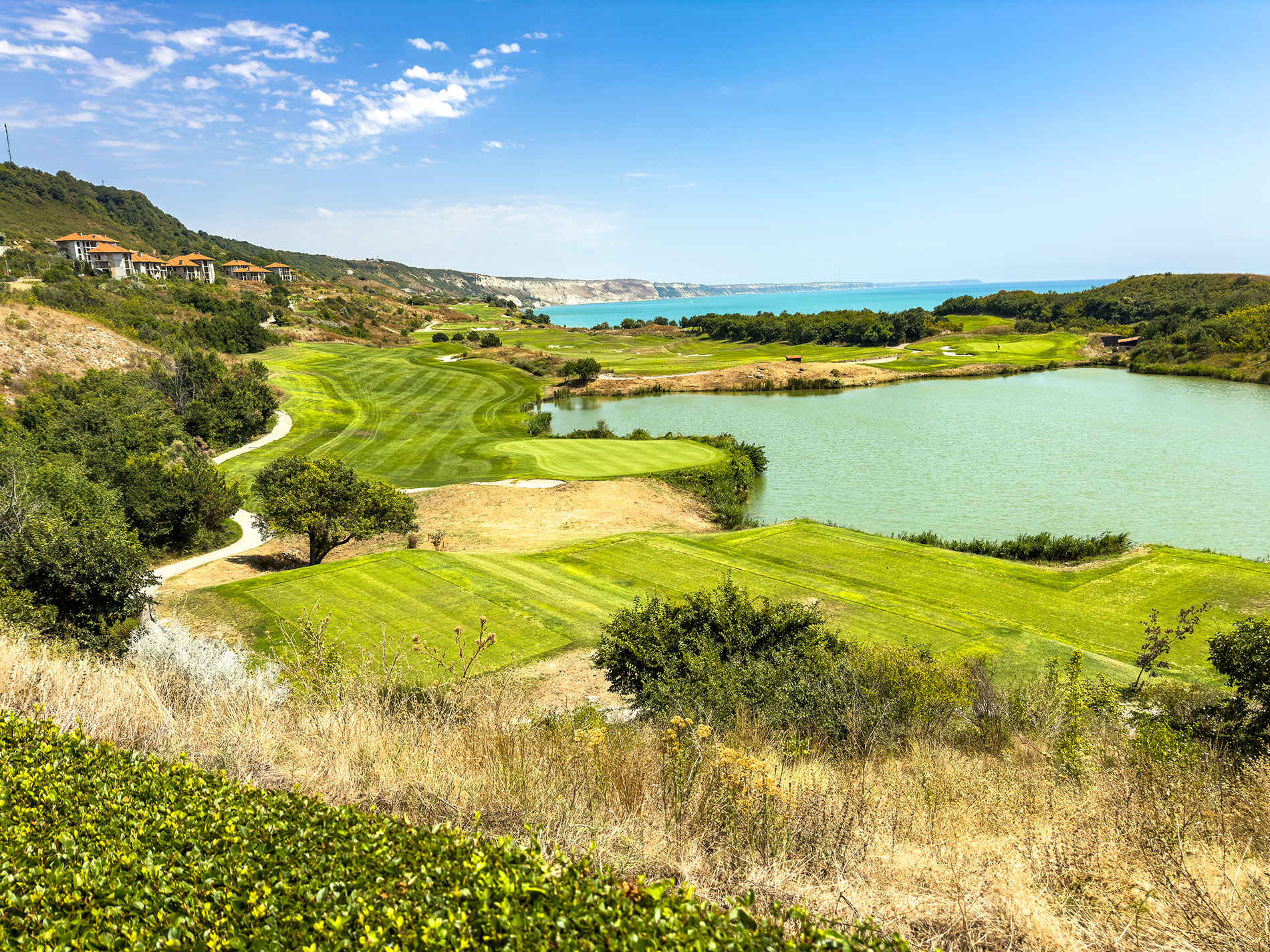 Thracian Cliffs Golf Course overlooking the Black Sea