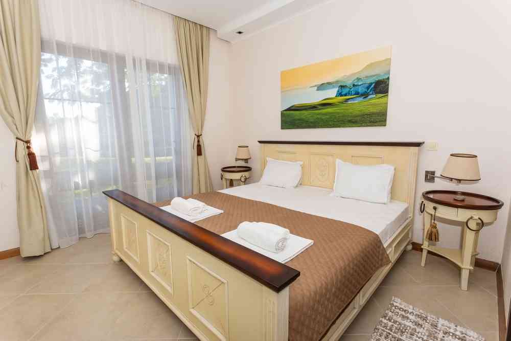 Bedroom with king bed