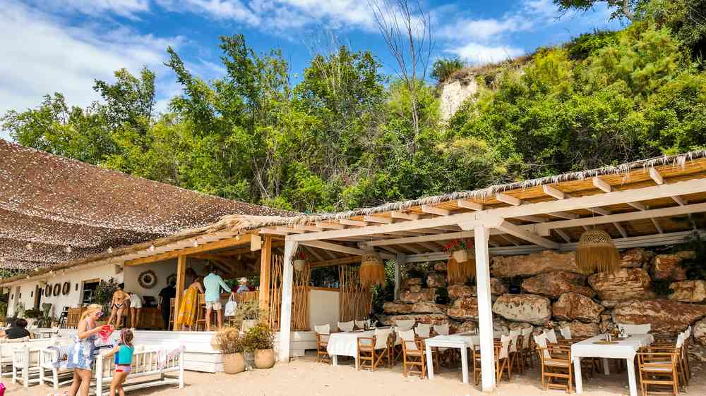 Beachfront restaurant